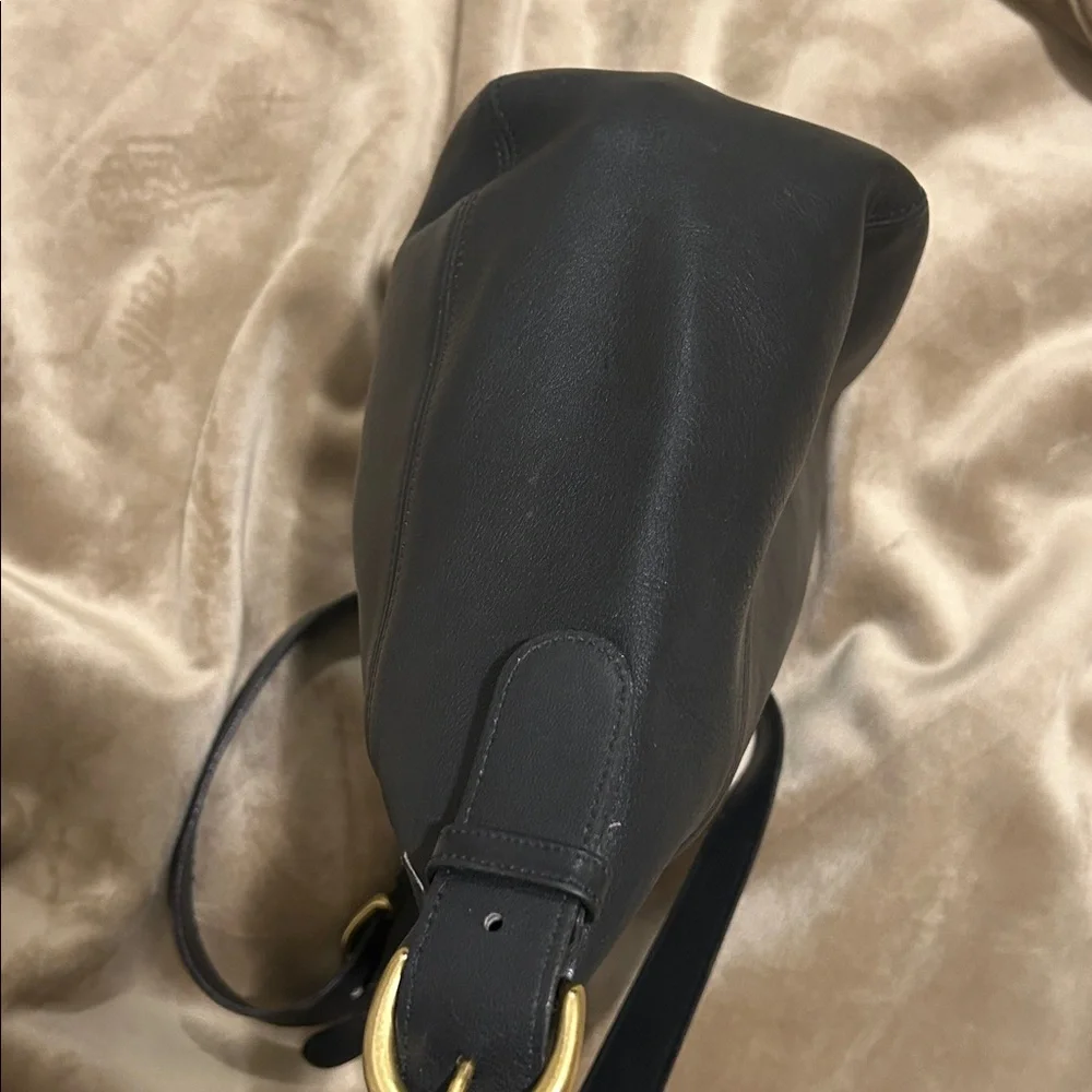 Coach Monterey Hobo Black Leather Vintage Bucket Bag- Excellent! - Picture 4 of 12